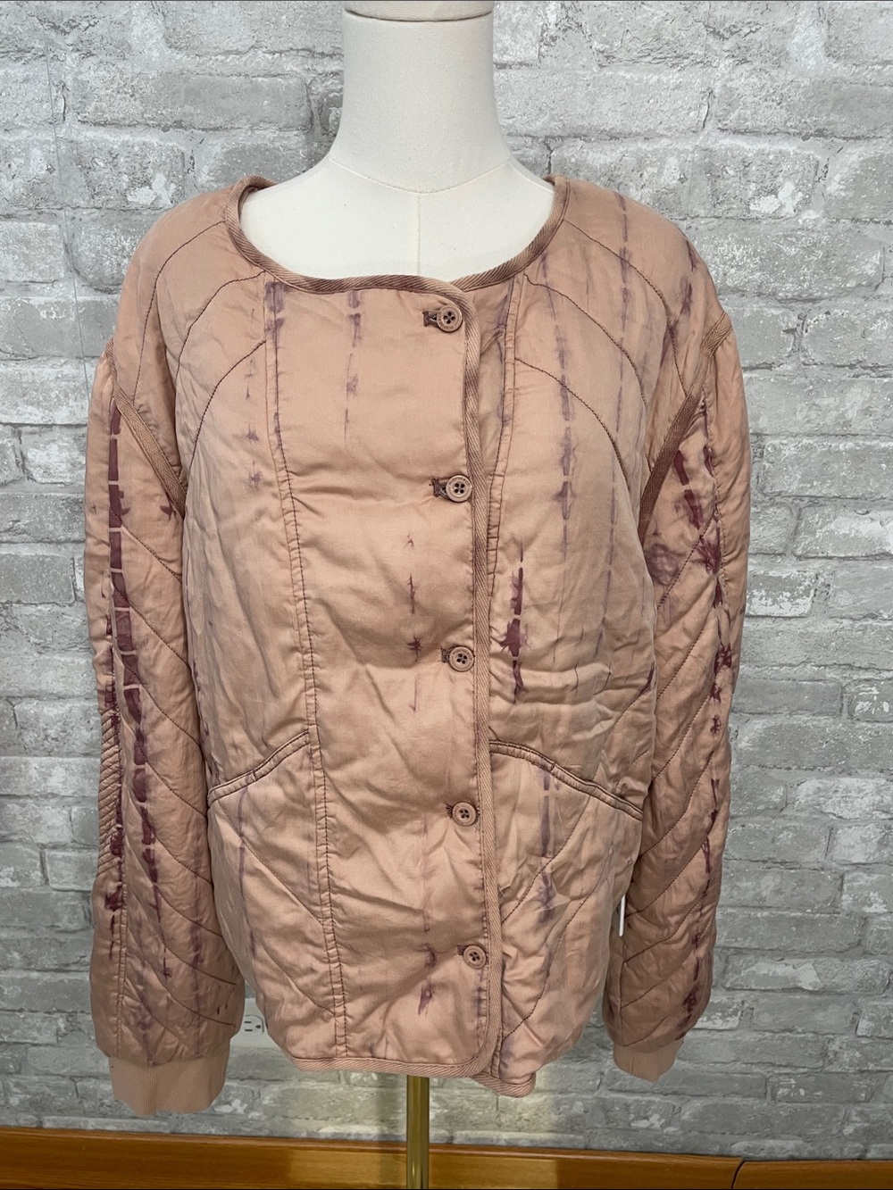 Marrakech for Anthropologie quilted tie-dye jacket